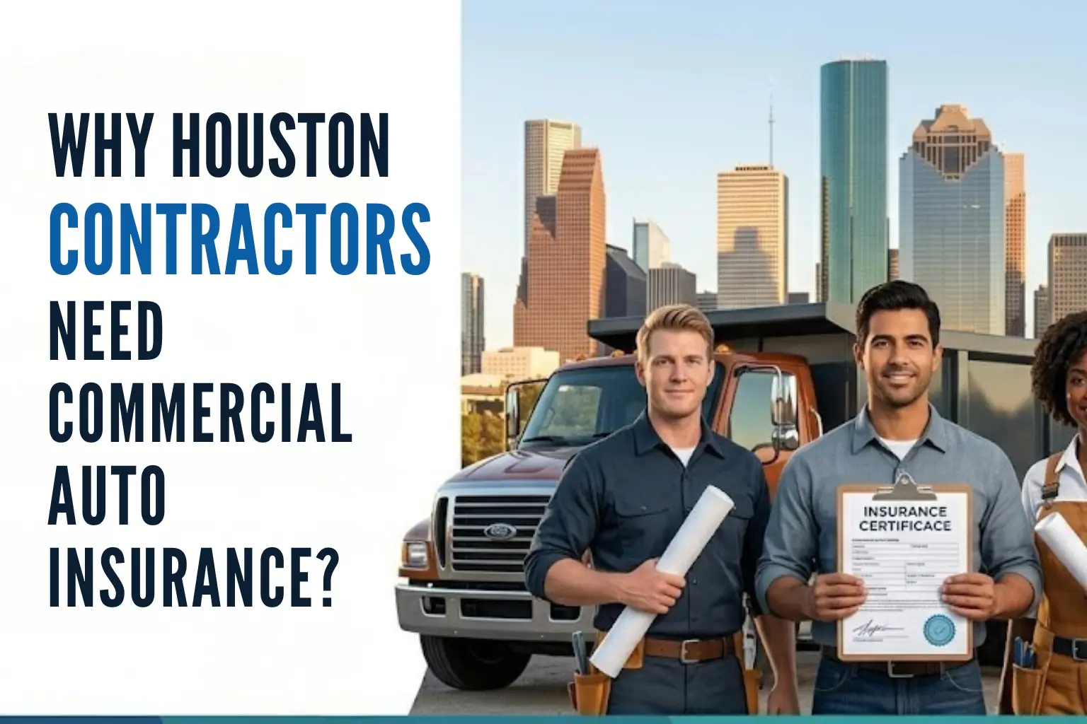 Why Houston Contractors Need Commercial Auto Insurance? 