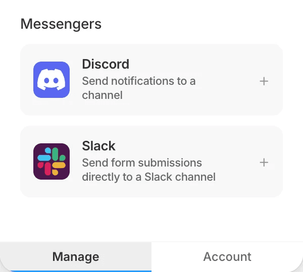Connecting HubSpot from inside the plugin