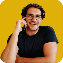 Paolo yellow background