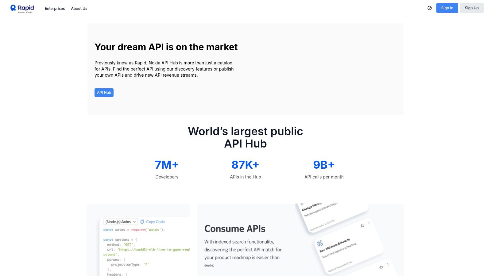 RapidAPI Marketplace