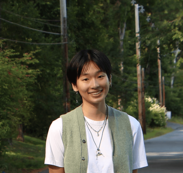 a person wearing a baseball cap