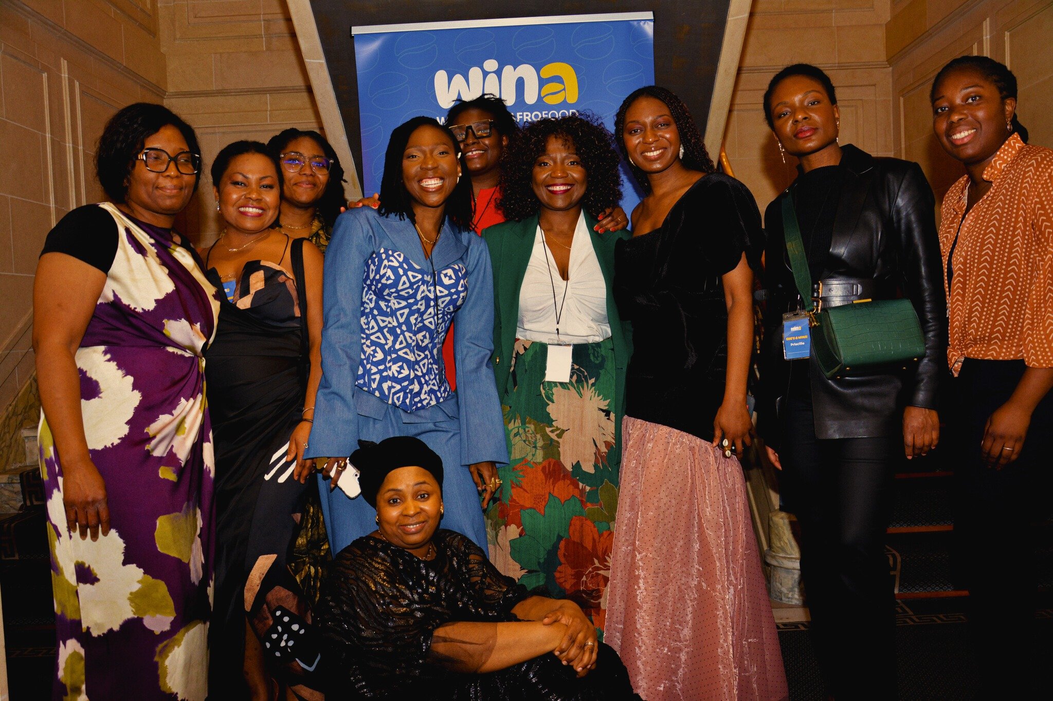 Groupe de femmes réunies lors d’un événement Women in Afrofood