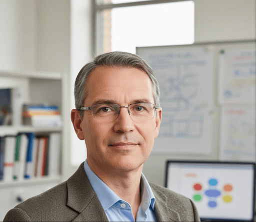 User review from a research fellow describing how OPML to mind map conversion helps analyze interviews and organize thematic data visually