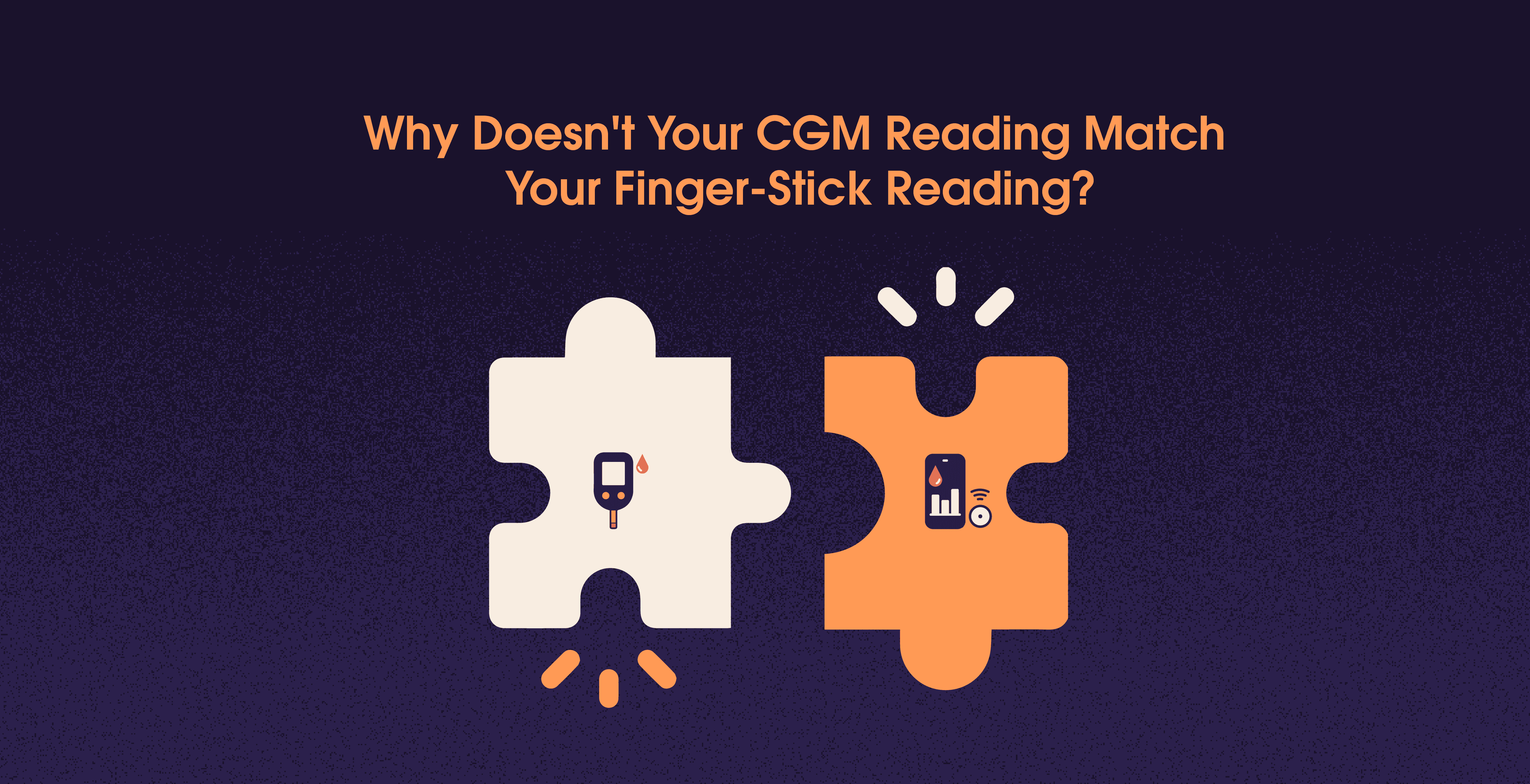 difference in cmg reading and finger stick reading