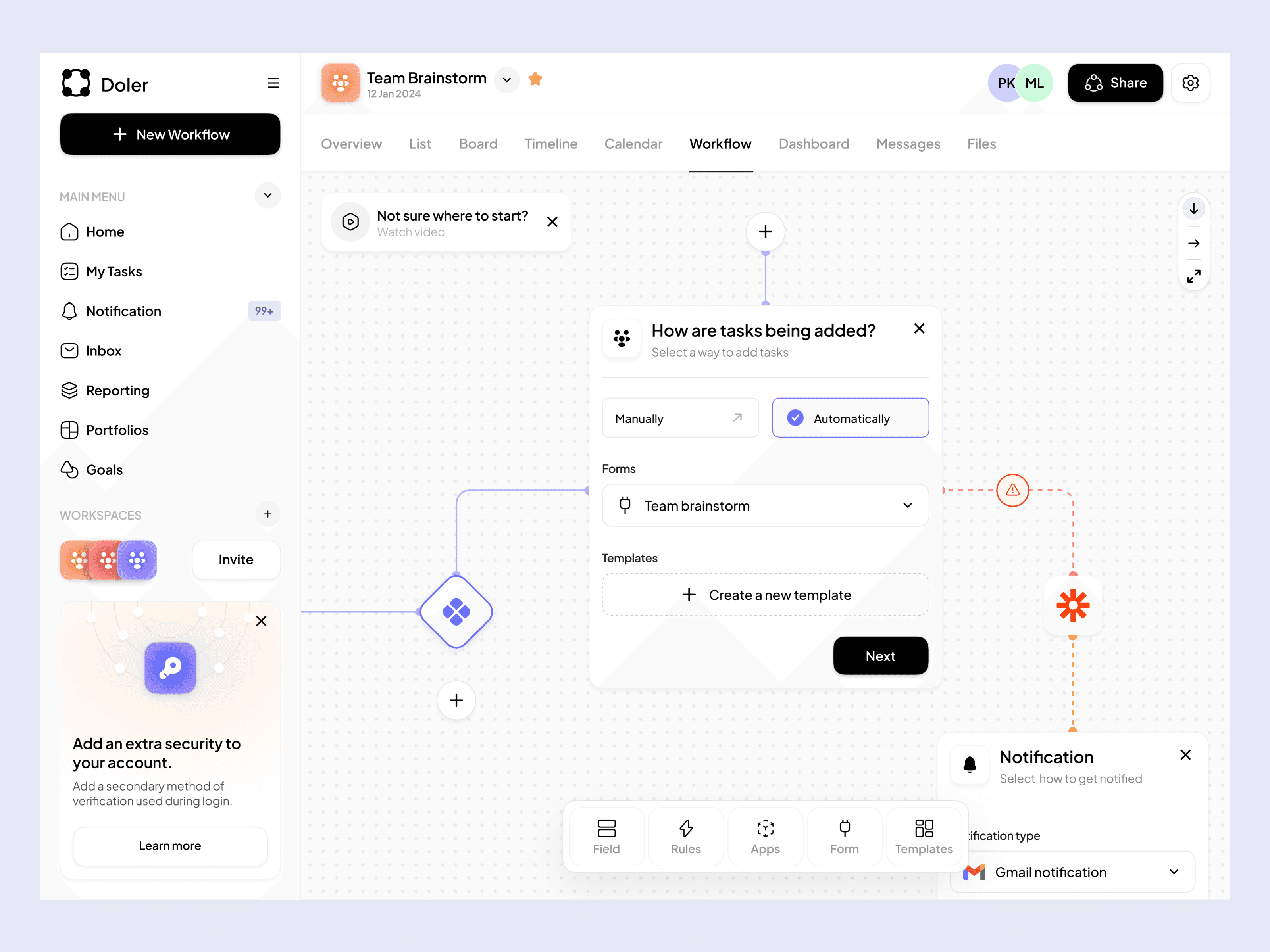 SAAS dashboard design