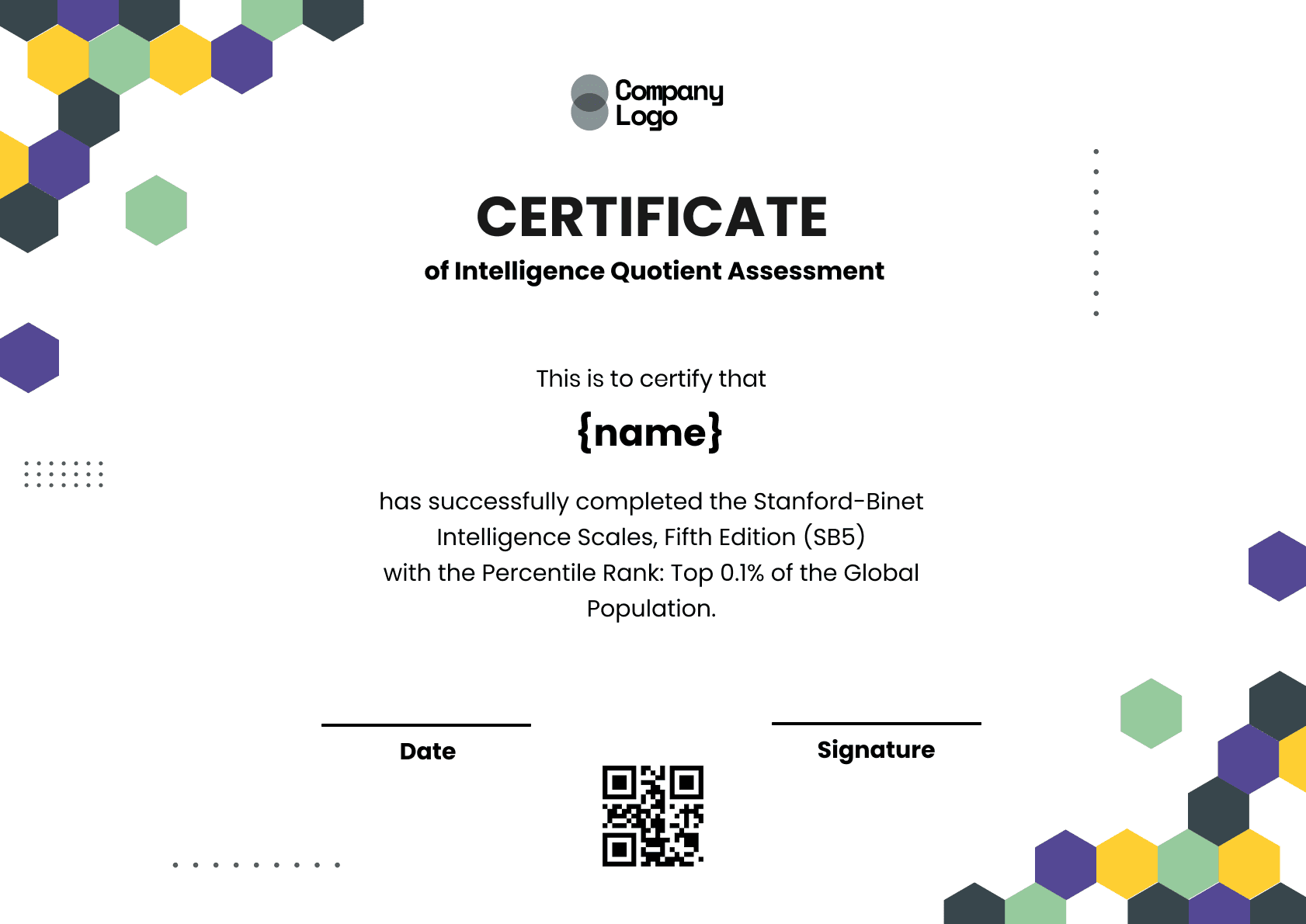 Wauld - Professional and attractive green recognition badge template