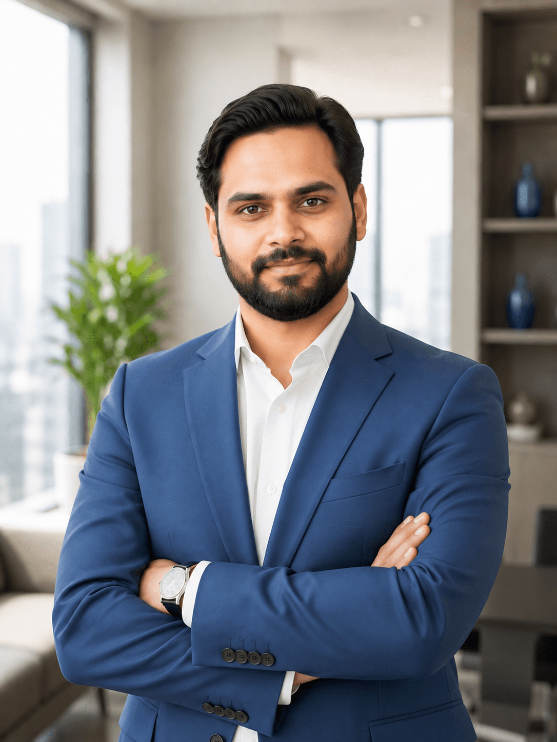 Team member standing