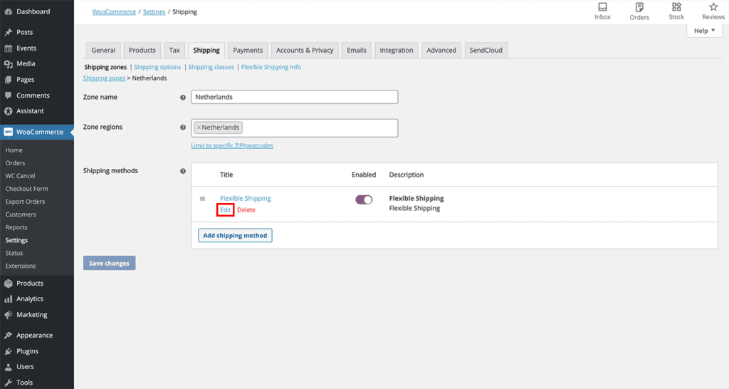 Edit flexible shipping 