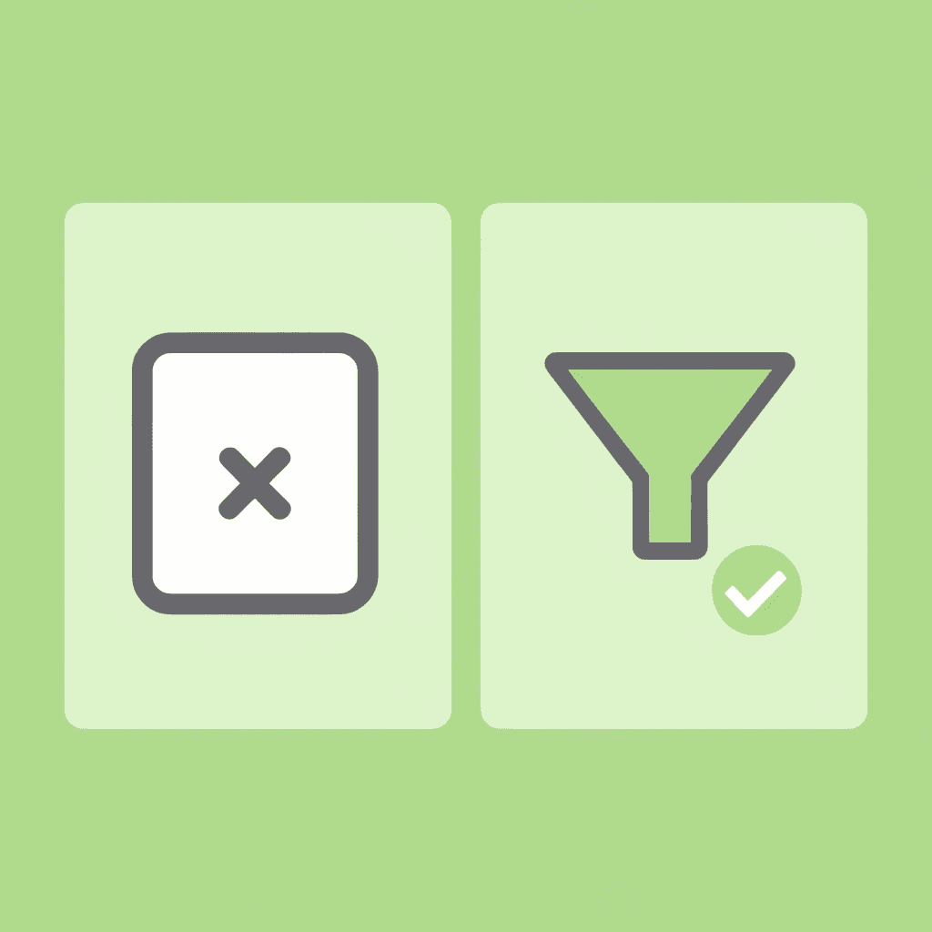 Comparison showing scattered notes transforming into organized, structured notes