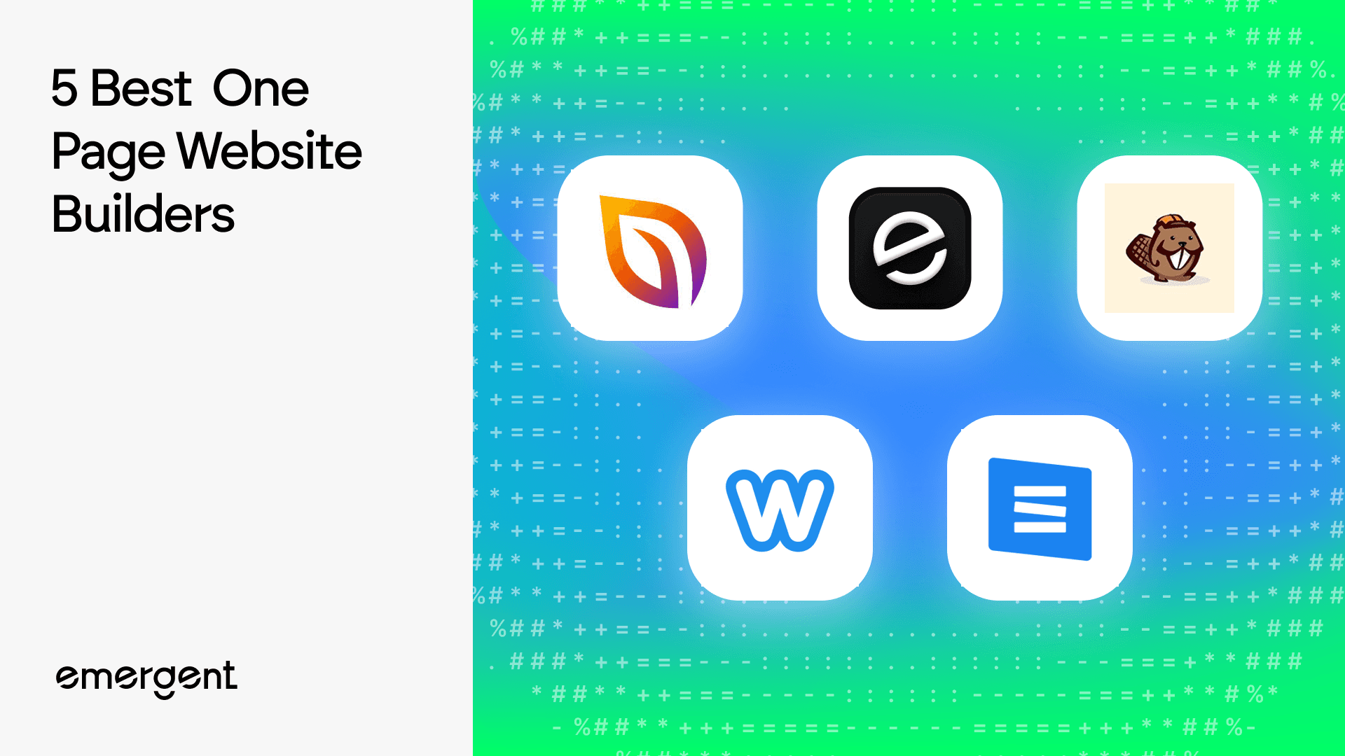 5 Best One Page Website Builders