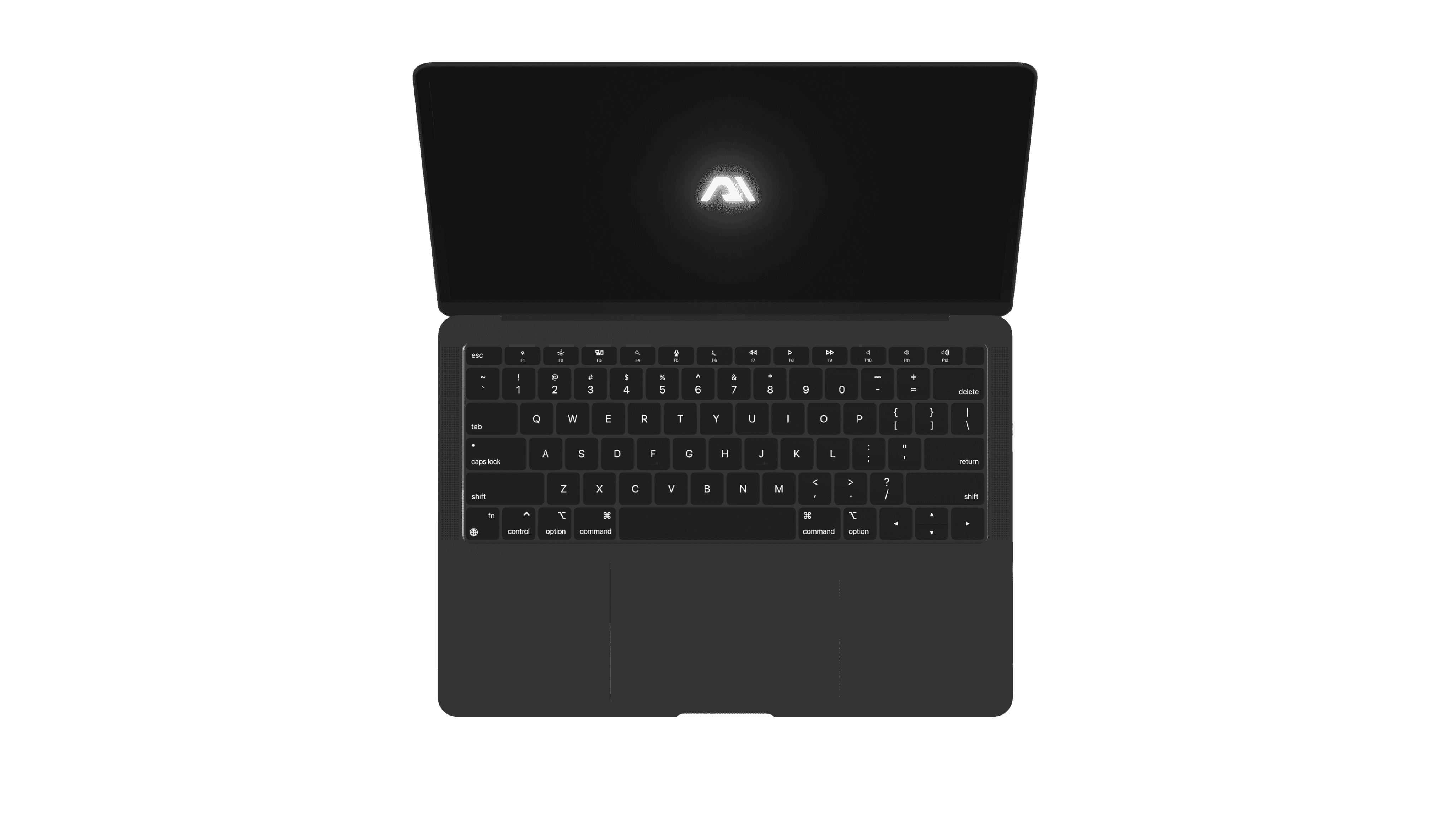 laptop with atomica logo digital dentistry software
