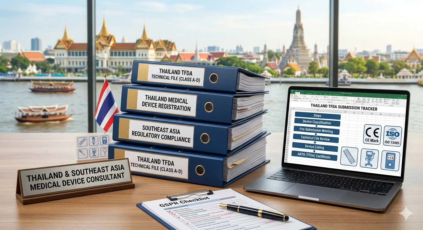 Thailand medical device registration files and TFDA compliance tracker by Morulaa Healthtech