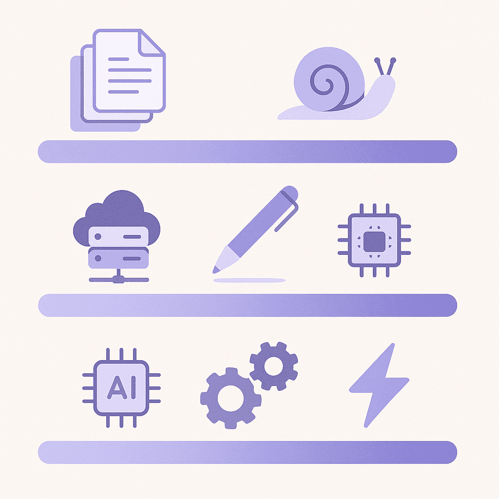 Vector timeline compares traditional 46-day mortgage closing to 30-day digital close with tech icons