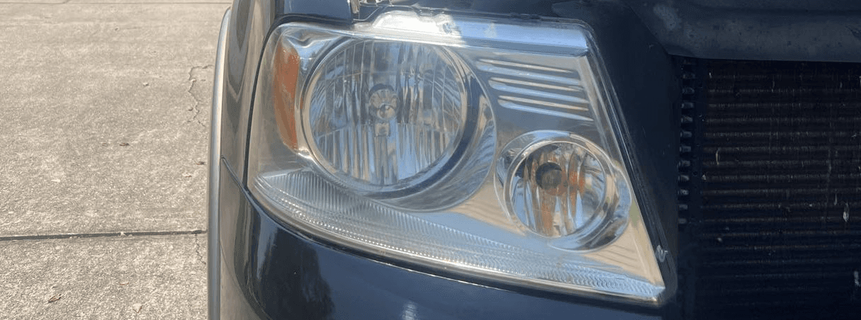 Headlight restoration after result