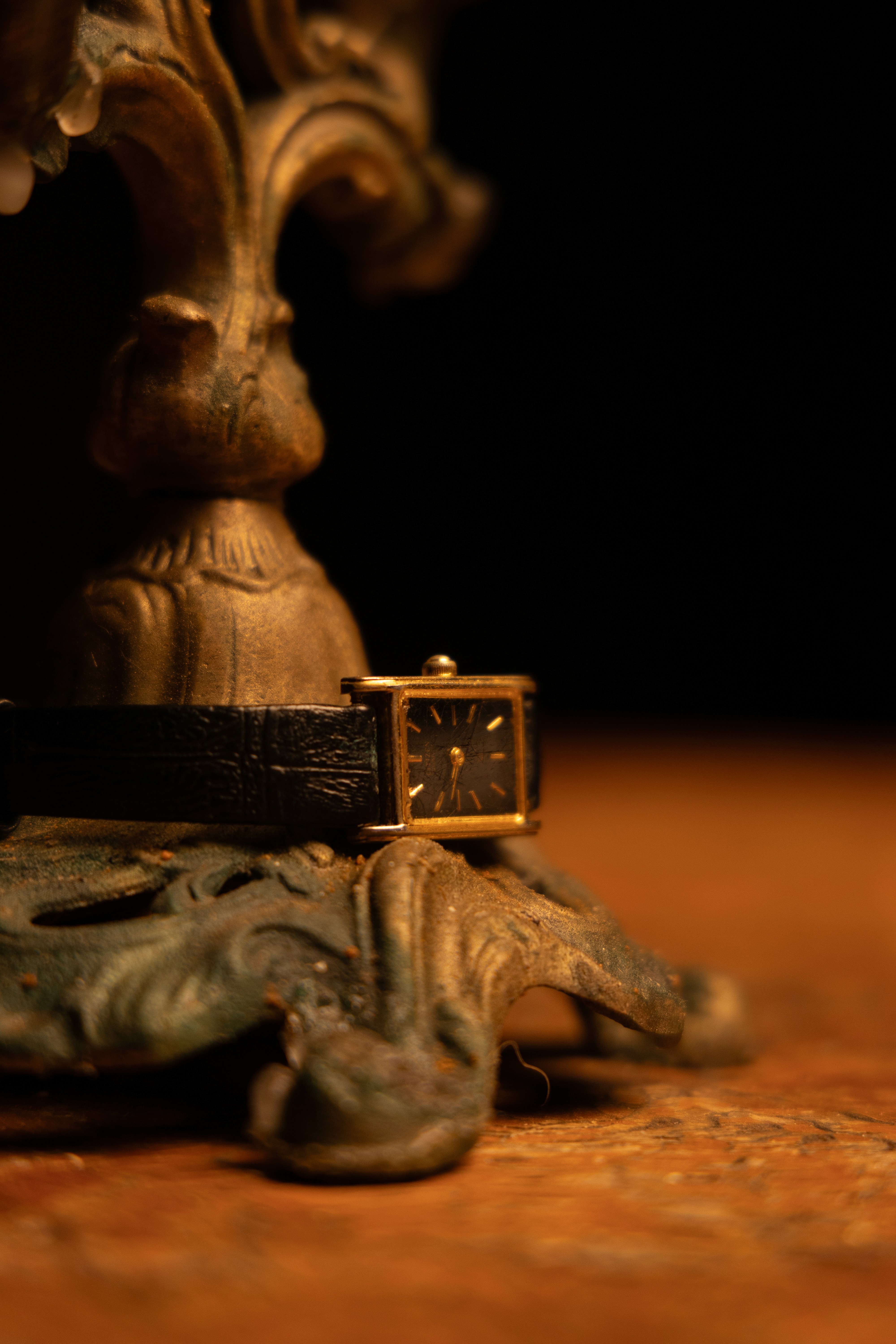 Vintage citizen tank watch displayed