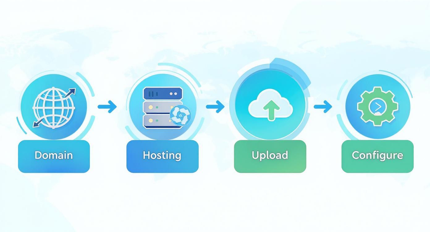 Infographic about how do you publish a website