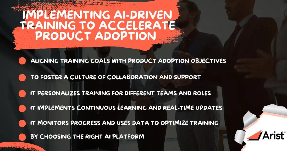 Implementing AI-driven Training To Accelerate Product Adoption