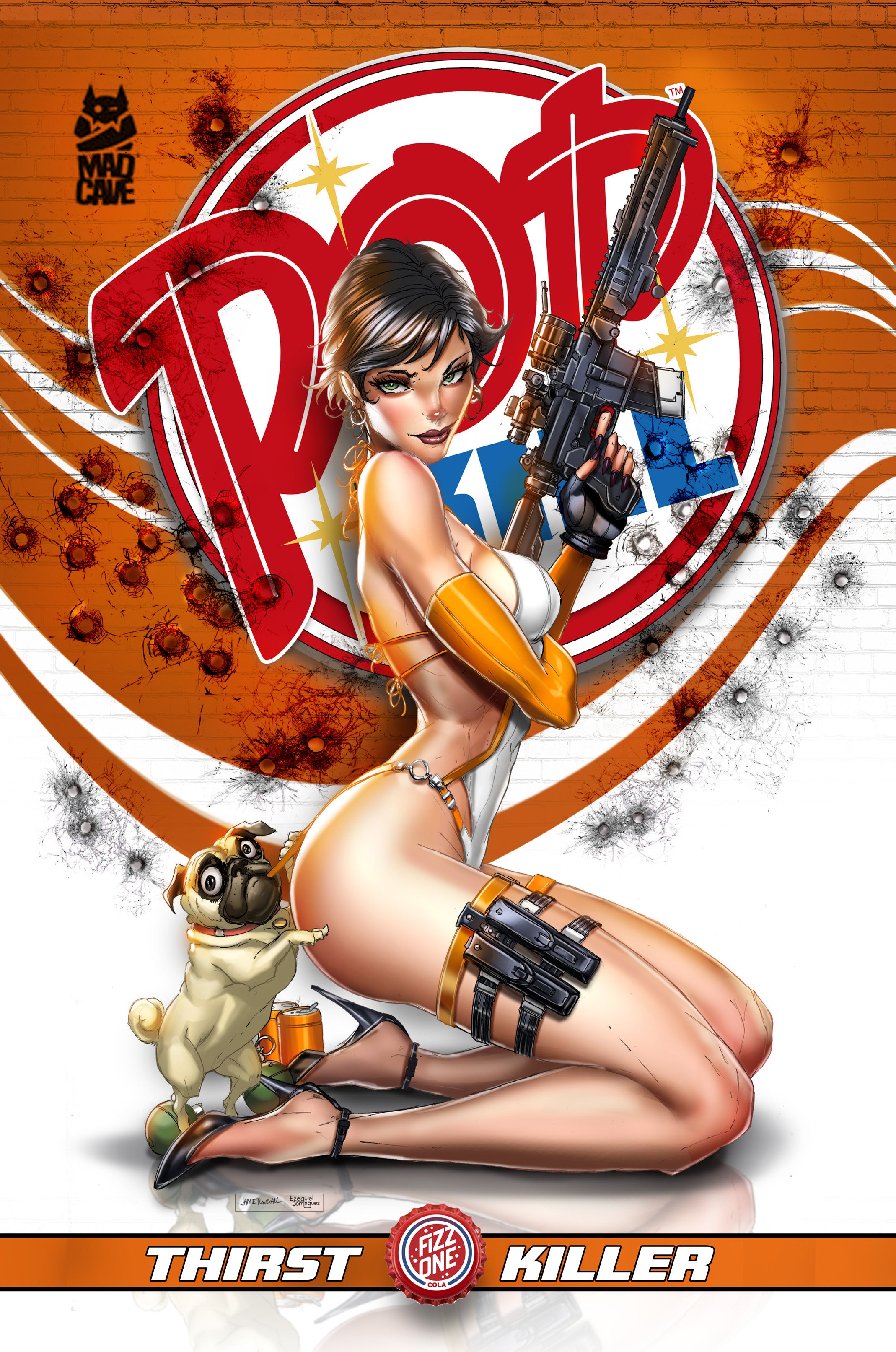 Pop Kill #3 Jamie Tyndall Big Dex Comics MegaCon Exclusive Thirst Killer Virgin Variant comic cover