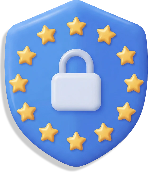 Blaues Schutzschild