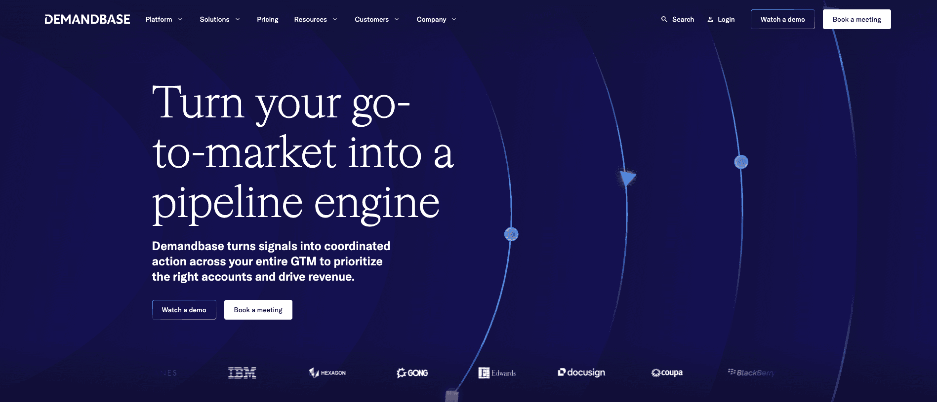 Demandbase homepage