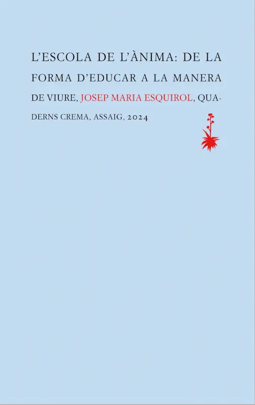 Josep María Esquirol著『L'escola de l`ànima』の表紙