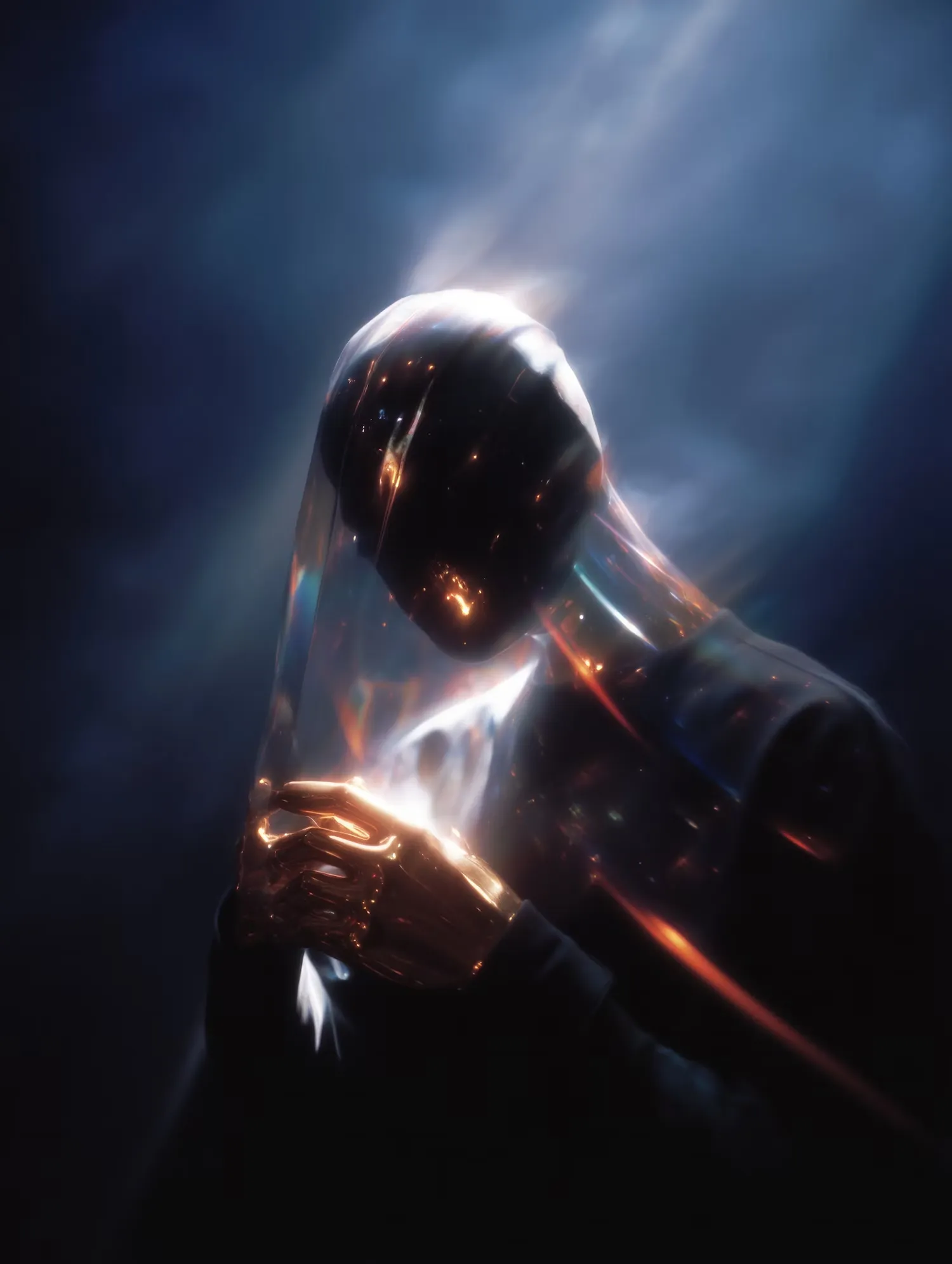 Ethereal Metallic Figure