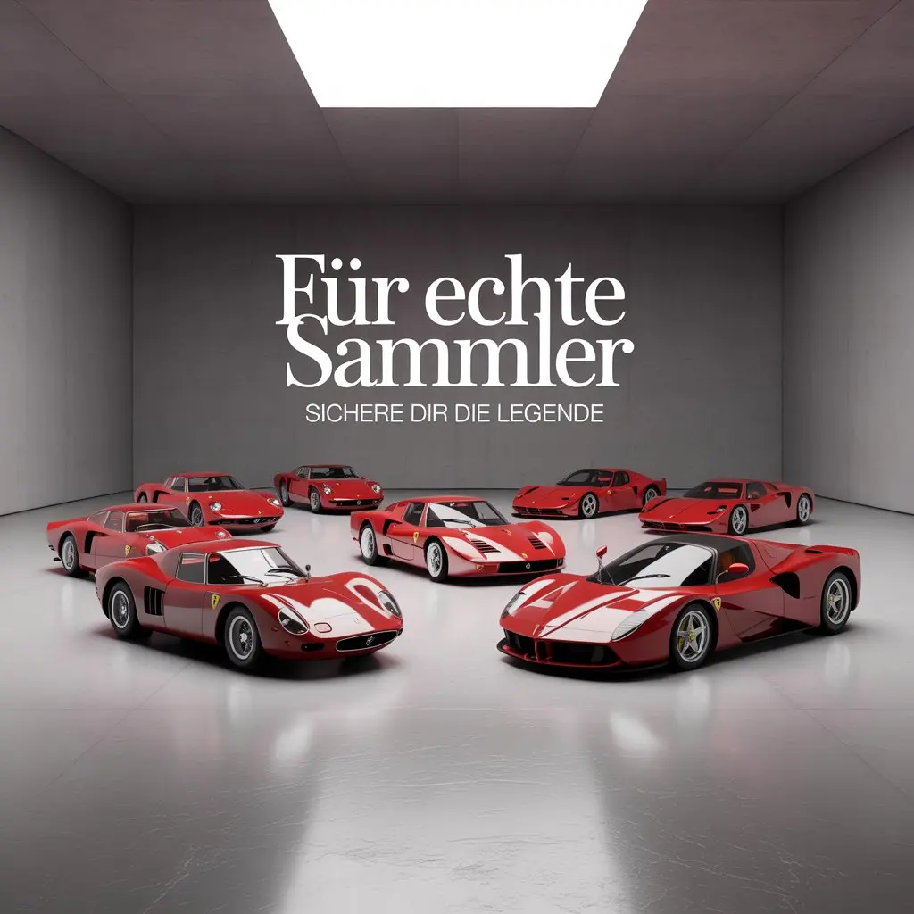 Ferrari Sammlung versichern — Oldtimer und Supersportwagen in privater Galerie | Lions Group Spezialmakler Berlin