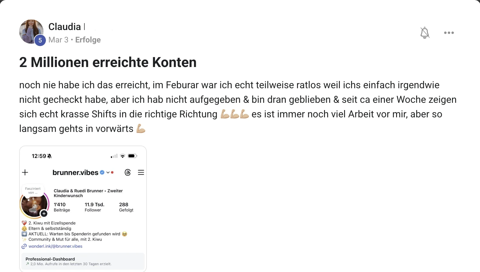Kundenstimme KI Creator Akademie: Claudia erreicht 2 Millionen Instagram-Aufrufe in 30 Tagen