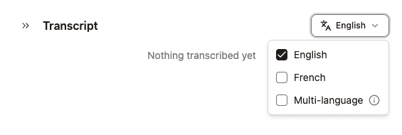 Transcribe Meetings in 18 Languages, Including French