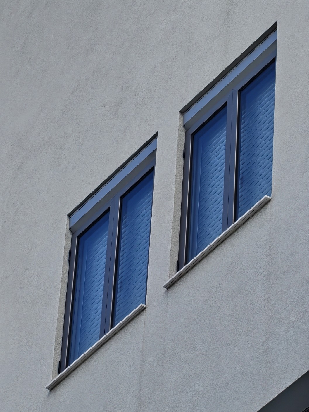 Image of double glazing system with shutterbox