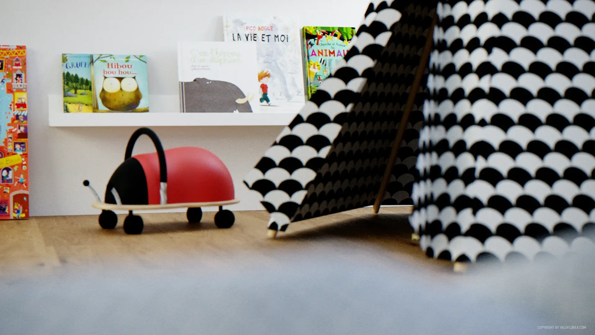 Wohnen · Kinderzimmer – freie 3D-Arbeit von Vale Florea, 2019