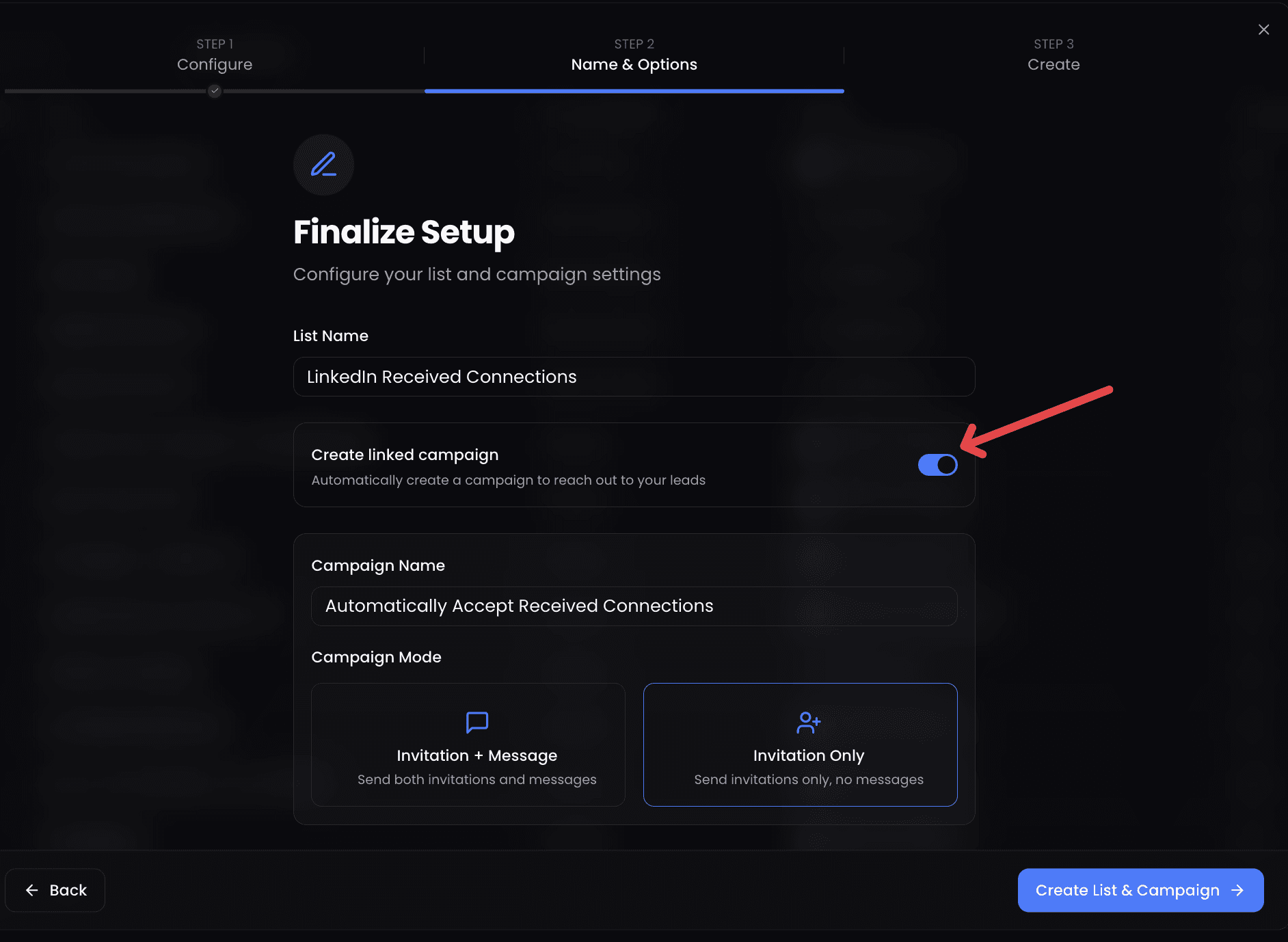 LinkedIn Received Connections workflow by ReactIn