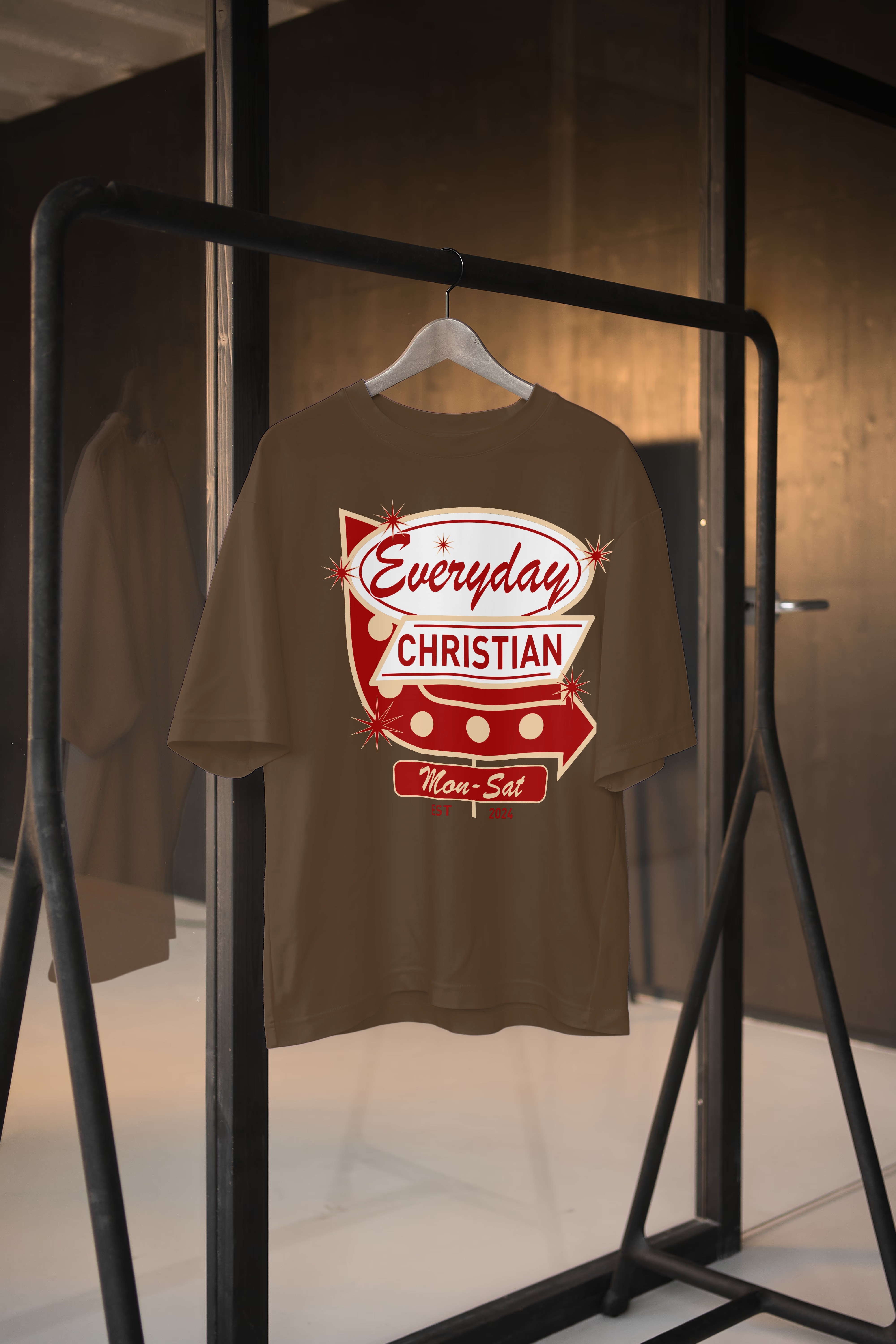 Mock up of Everyday Christian-Tee