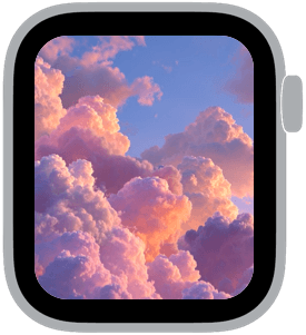 cloud drift Apple Watch face preview 4 featuring autumn, summer, and spring.