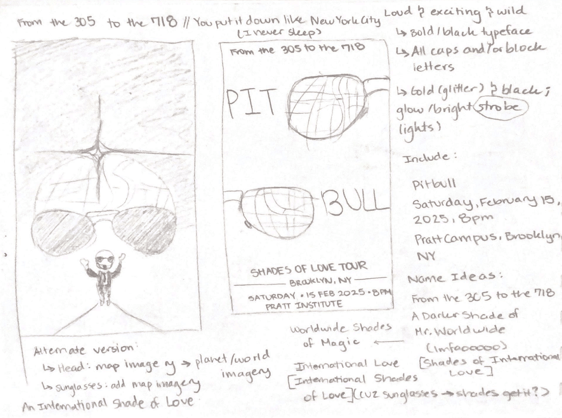 Concert Poster Sketches