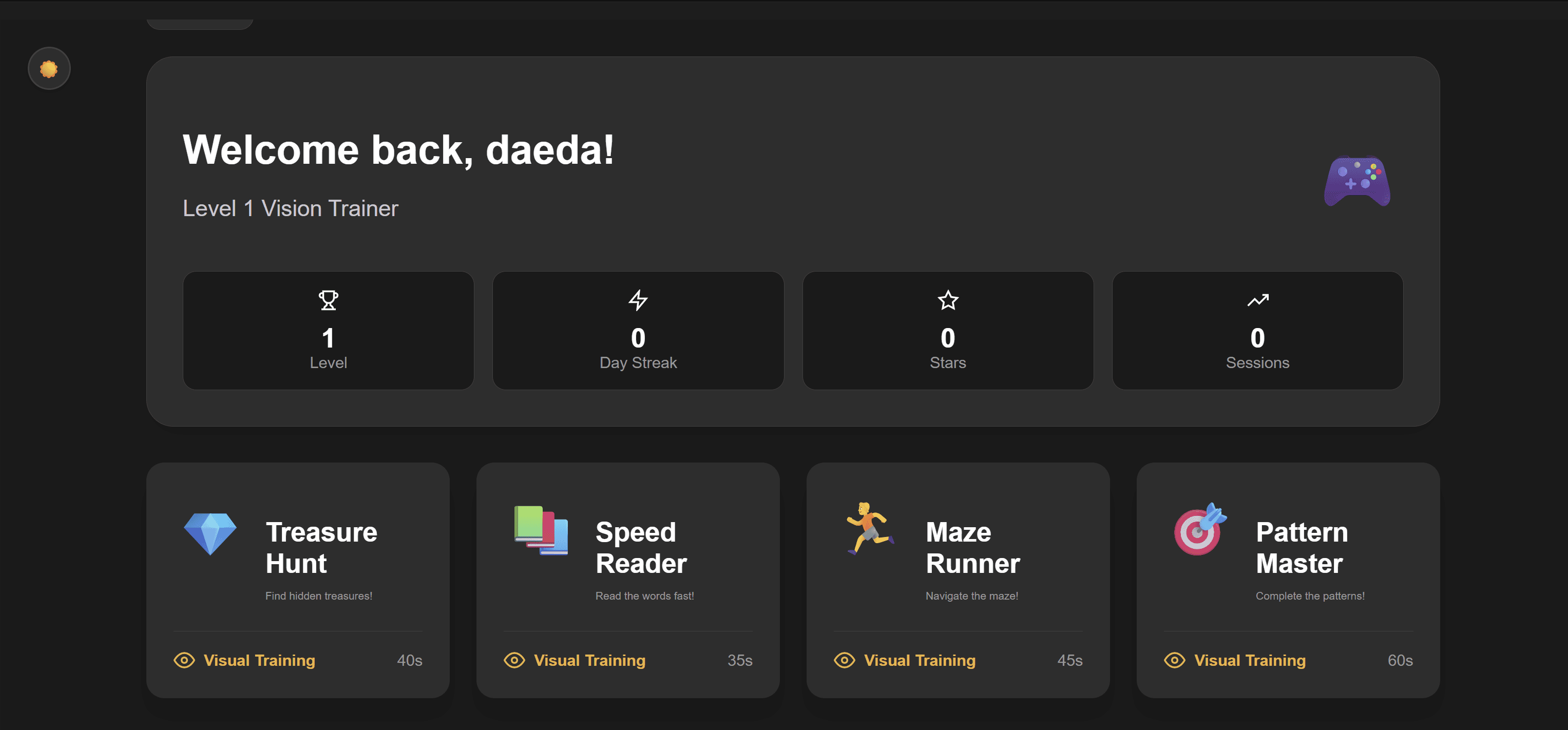 Online Amblyopia treatment exercises