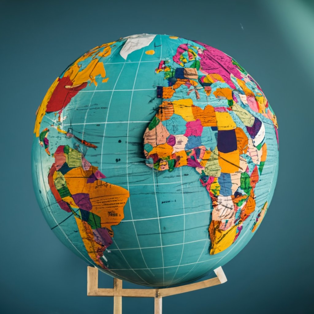 Globe highlighting countries eligible for the Diversity Visa Program, illustrating its international scope.