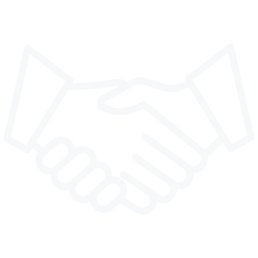 Icon of a handshake, symbolizing individualized assistance, a benefit of Webloft Consulting.