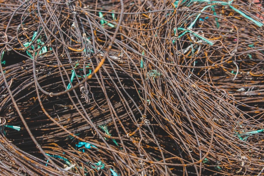Recovered copper wiring for recycling