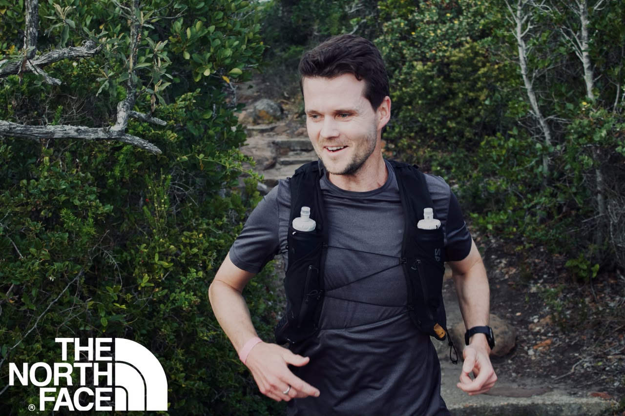 The North Face Logo on a Robberg Background