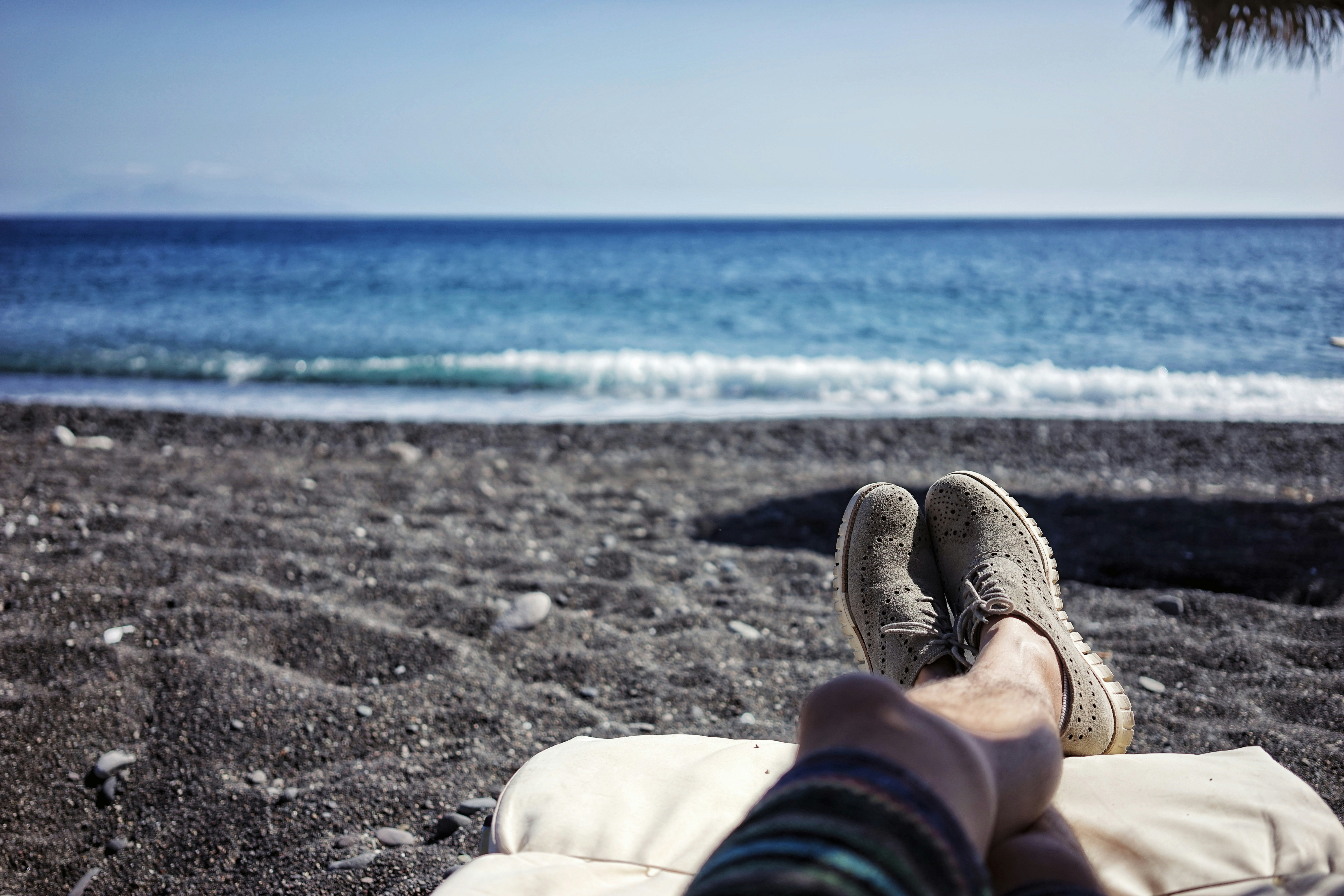 Relaxing on the beach. Enjoy life