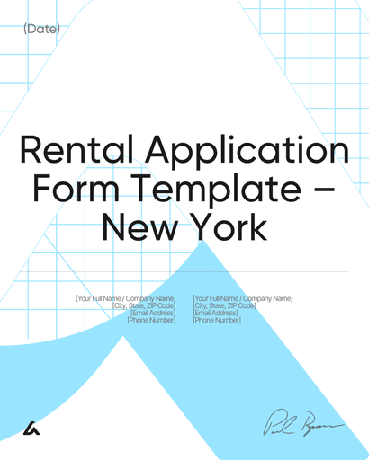 Rental Application Form Template – New York 