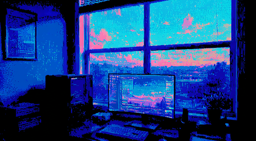 1 PC in a room Image