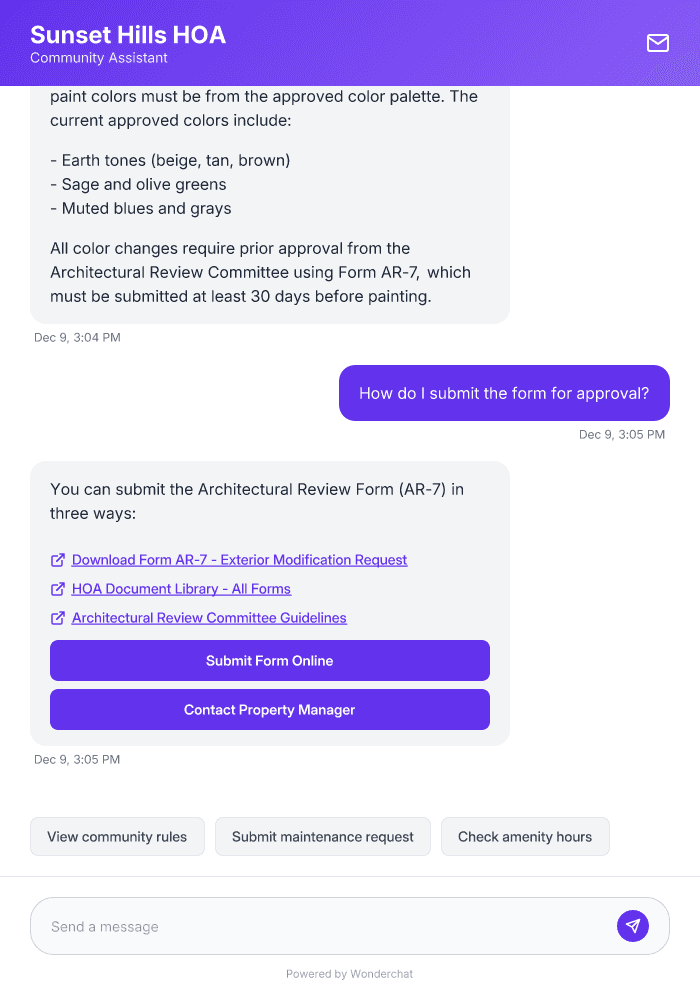 HOA & Property Management AI Agent Template