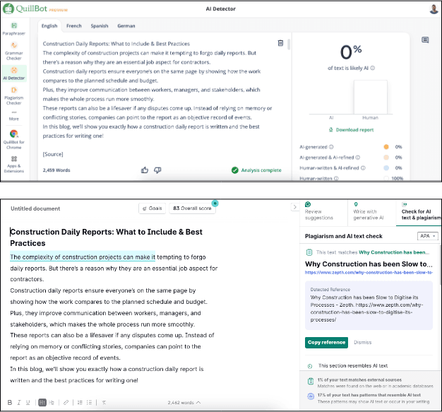 Grammarly and Quillbot SS