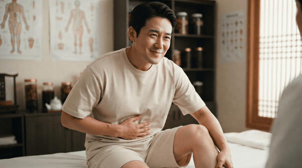 한약 다이어트 후 시작된 더부룩함과 답답함, 가스와 피로감까지 나타난 담적