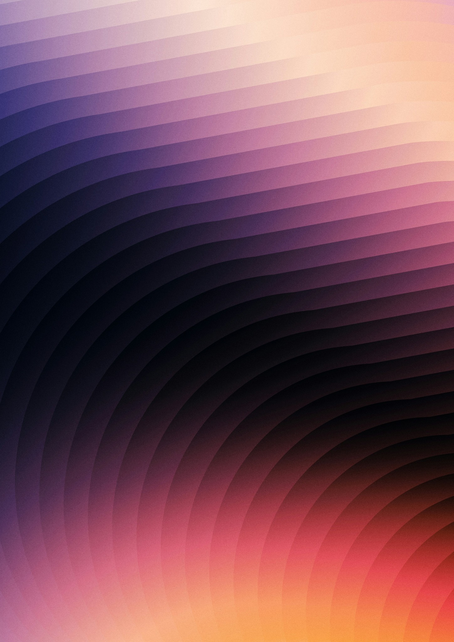 Abstract wavy gradient of green and yellow colors