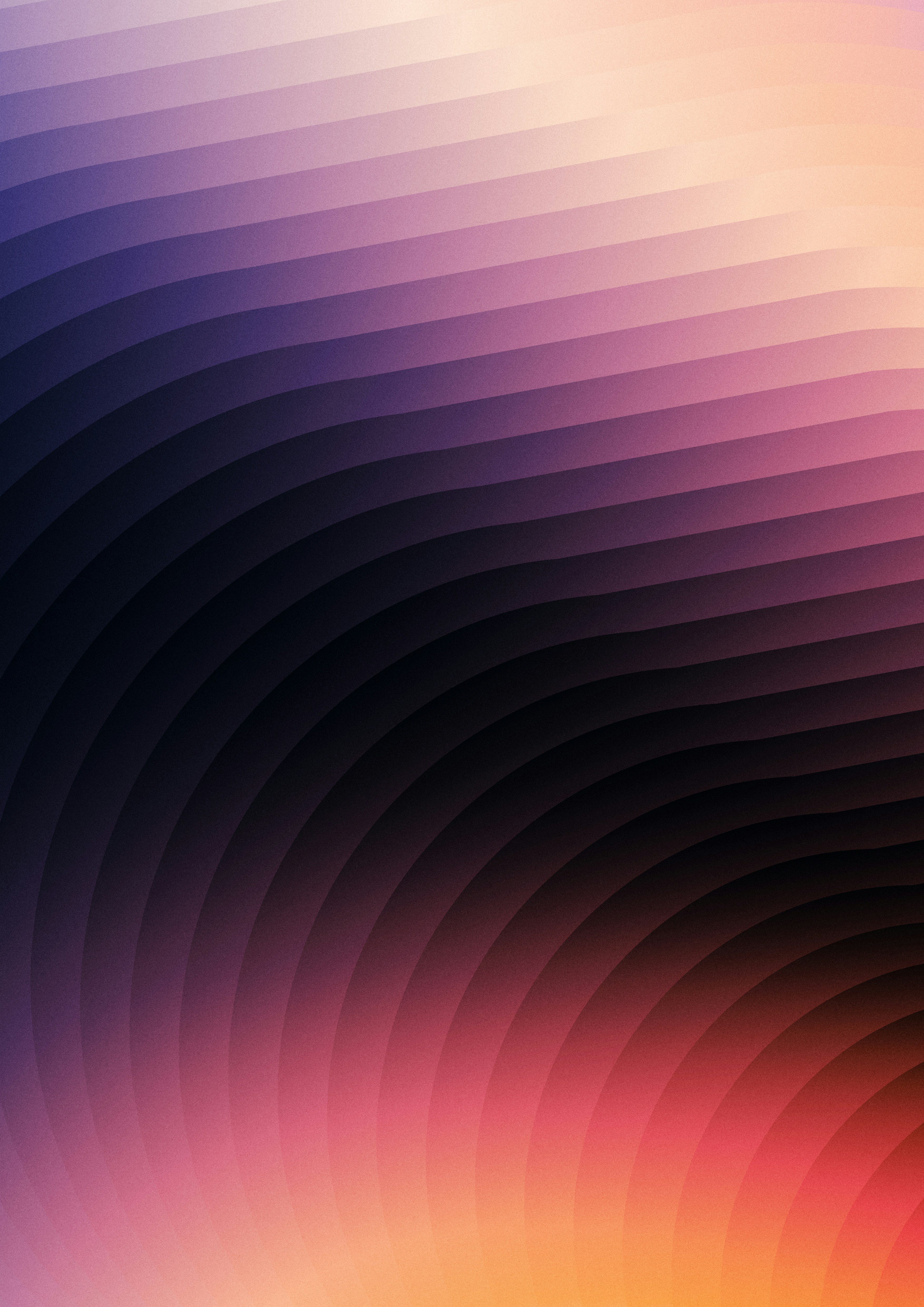 Abstract wavy gradient of green and yellow colors