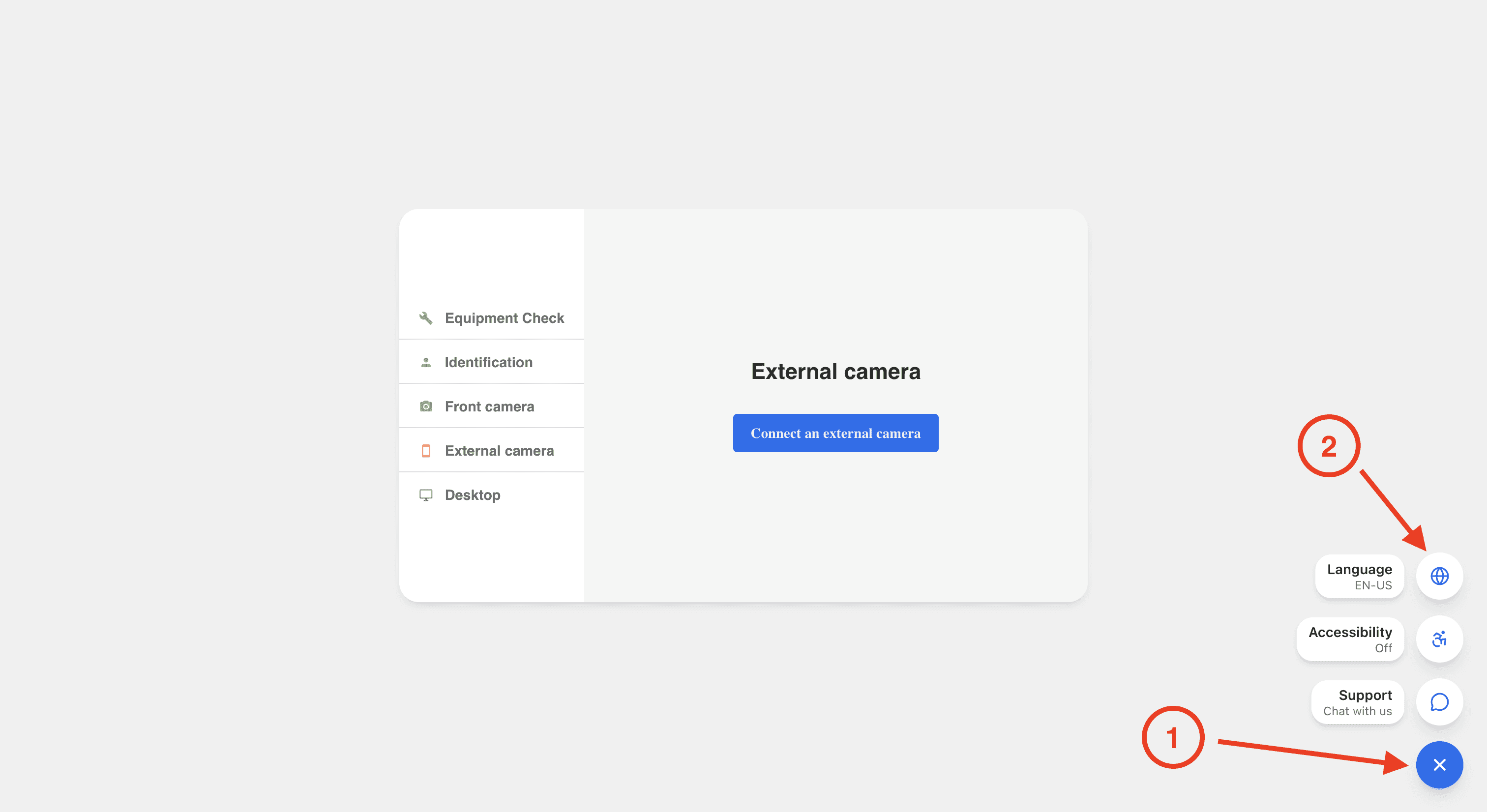 How to change your exam questions language: — screenshot 18