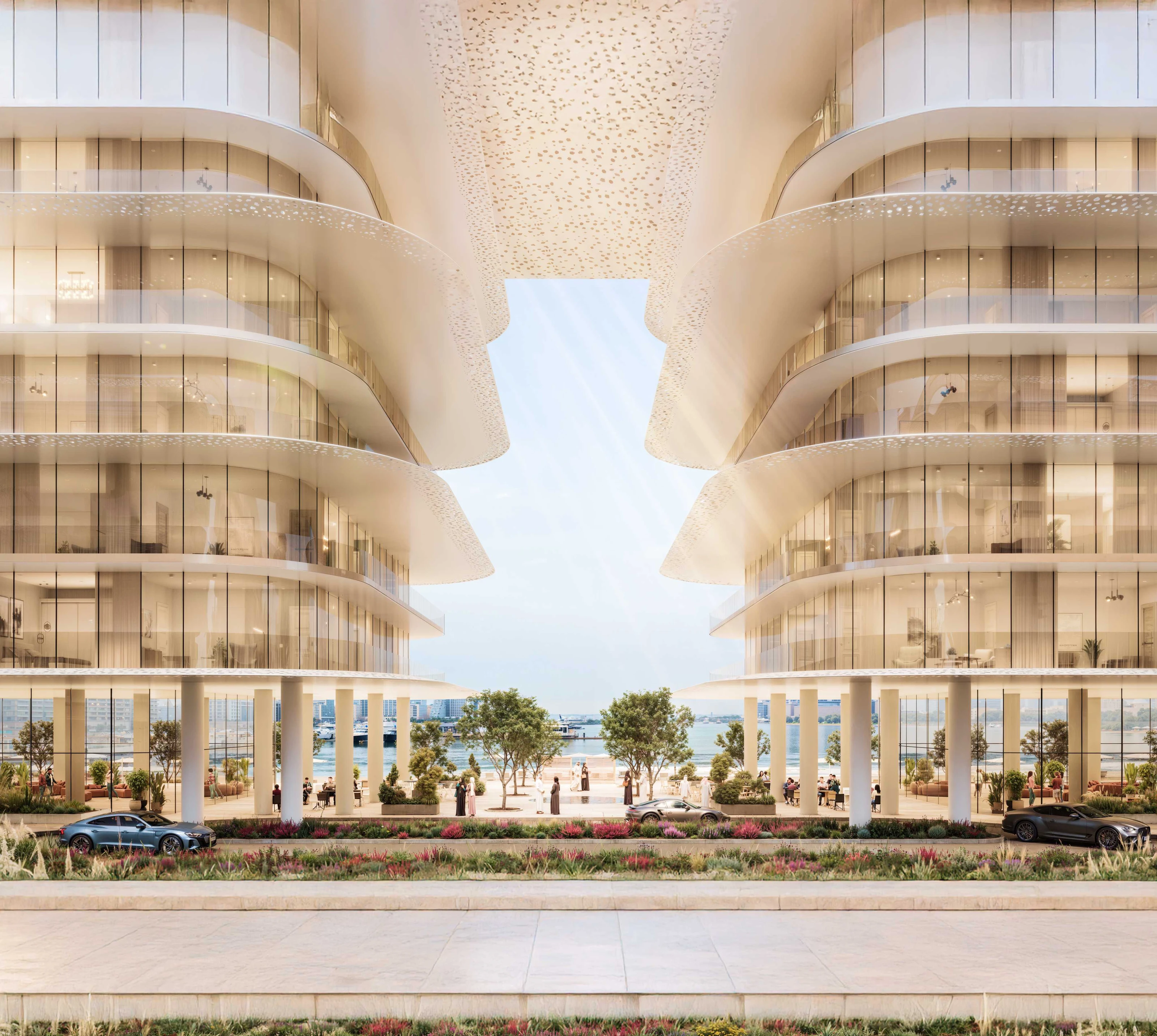Dubai Harbour Residences waterfront exterior